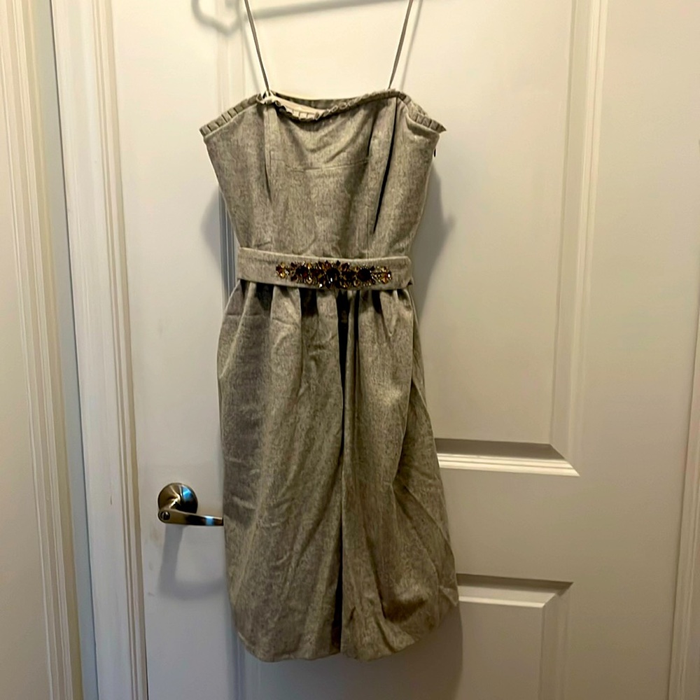 Grey knee length Banana Republic dress